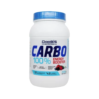 پودر کربو 100 درصد انرژی بوستر دوبیس 2000 گرم توت فروتی Doobis Carbo 100% Energy Booster 2000 gr