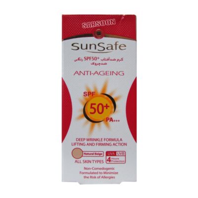 کرم ضد آفتاب و ضد چروک سان سیف SPF50