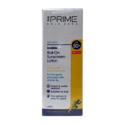 لوسیون رولی ضد آفتاب +SPF50 پریم فاقد رنگ