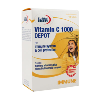 قرص ویتامین C 1000 میلی گرم دپو یوروویتال 60 عدد