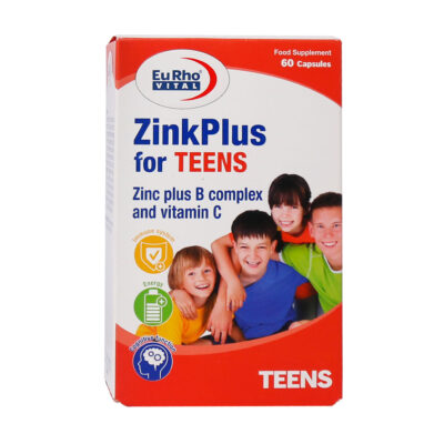 کپسول زینک پلاس فور تینز یوروویتال 60 عدد Eurho Vital Zinc Plus For Teens 60 Caps