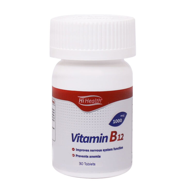 قرص ویتامین B12 1000 های هلث 30 عدد Hi Health Vitamin B12 1000 mcg 30 Tablets