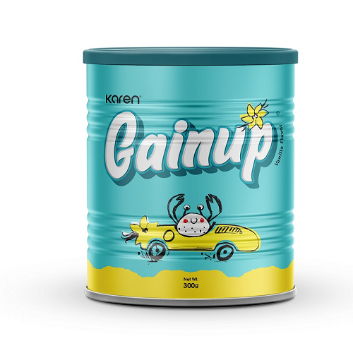 مکمل غذایی کودکان کارن با طعم وانیل گین آپ 300 گرم Karen Gain Up Children Supplement 300 g