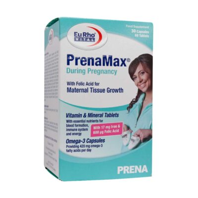 قرص پرینامکس دیورینگ پرگننسی یوروویتال مخصوص دوران بارداری 90 عدد Eurho Vital PrenaMax During Pregnancy 90 Tabs