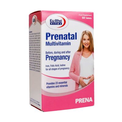 قرص پریناتال مولتی ویتامین یوروویتال 60 عدد Eurho Vital prenatal multivitamin 60 tablets