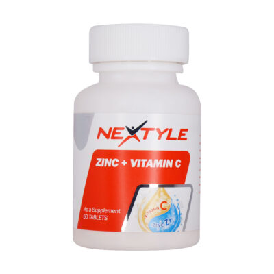 قرص زینک پلاس ویتامین C نکستایل 60 عدد Nextyle Zinc Plus Vitamin C 60 Tablets