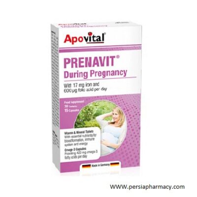 قرص و کپسول پریناویت آپوویتال ۴۵ عدد Apovital Prenavit During Pregnancy 45 Tabs & Caps