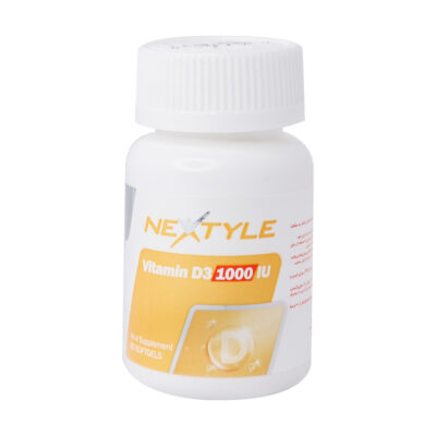 سافت ژل ویتامین D3 1000 واحد نکستایل 60 عدد Nextyle Vitamin D3 1000 IU 60 Softgels