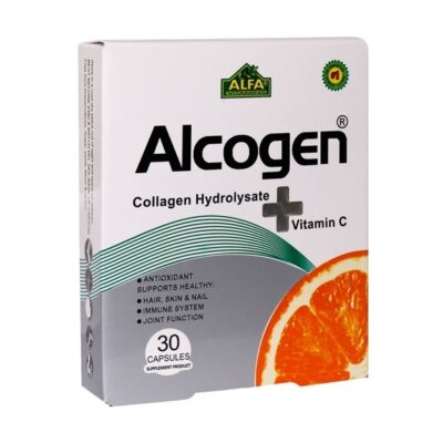 کپسول آلکوژن با ویتامین C آلفا ویتامینز ALFA Vitamins Alcogen + vitamin C Caps
