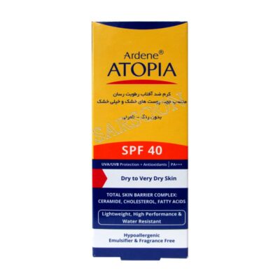 کرم ضد آفتاب SPF40 آتوپیا آردن مناسب پوست خشک 50 گرم