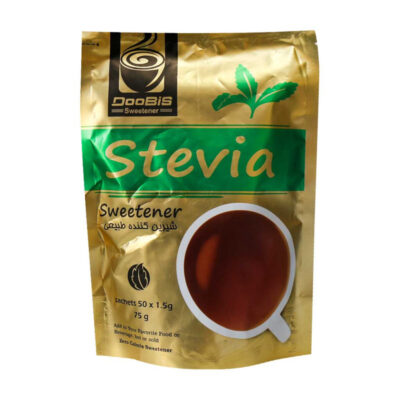شیرین کننده کم کالری استویا دوبیس 50 ساشه Doobis Stevia Zero Calorie Sweetener 50 Sticks