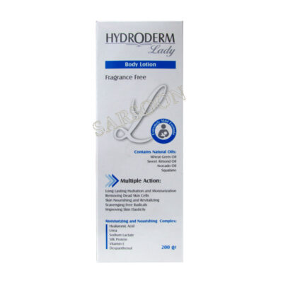لوسیون بدن هیدرودرم مناسب پوست های خشک و خیلی خشک ۲۰۰ گرم