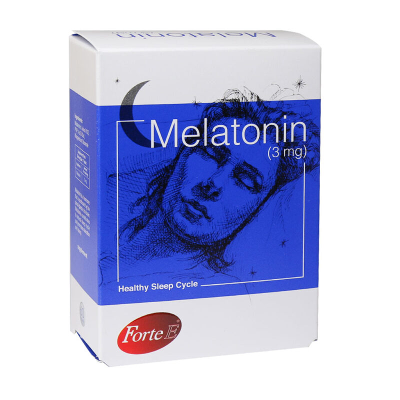 قرص ملاتونین 3 میلی گرم فورت ای 60 عدد Fort E Melatonin 3 mg 60 Tabs