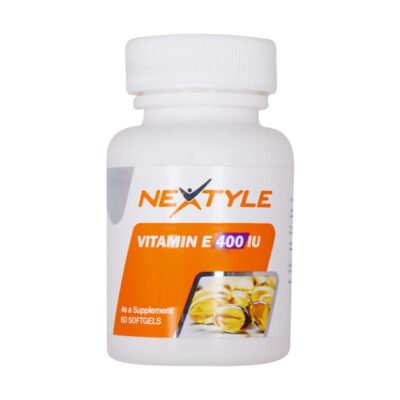 سافت ژل ویتامین E 400 واحد نکستایل 60 عدد Nextyle Vitamin E 400 IU60 Caps