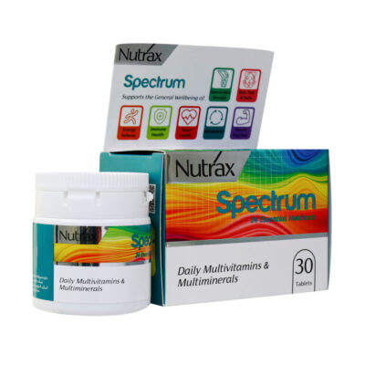 قرص مولتی ویتامین و مینرال روزانه اسپکتروم نوتراکس 30 عدد Nutrax Spectrum Daily Multivitamin and Multiminerals 30 Tablets