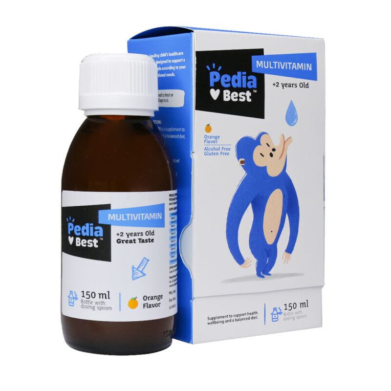 شربت مولتی ویتامین پدیابست 150 میلی لیتر Pedia Best Multivitamin Syrup 150 ml