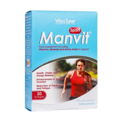 سافت ژل من ویت اسپورت ویواتیون 30 عدد Vivatune Manvit Sport 30 Softgel