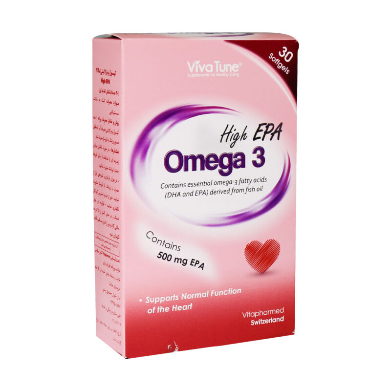 کپسول نرم ژلاتینی امگا 3 High EPA ویواتیون 30 عدد Vivatune Omega 3 High EPA 30 Softgels