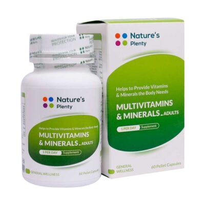 کپسول مولتی ویتامین مینرال نیچرز پلنتی مخصوص بزرگسالان 60 عدد Natures Plenty Multivitamin and Mineral 60 capsules