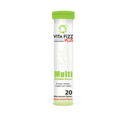قرص جوشان مولتی ویتامین مینرال ویتافیز پلاس ۲۰ عدد Vita Fizz Multivitamin mineral 20 Effervscent Tablets