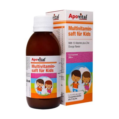 شربت مولتی ویتامین کودکان آپووویتال 200 میلی لیتر Apovital Multivitamin Syrup for Kids 200 ml