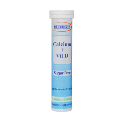 قرص جوشان کلسیم و ویتامین D سنتروویت 20 عدد Centrovit Calcium And Vitamin D 20 Effervescent Tablets