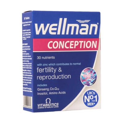 قرص ول من کانسپشن ویتابیوتیکس ۳۰ عدد Vitabiotics Wellman Conception 30 Tabs