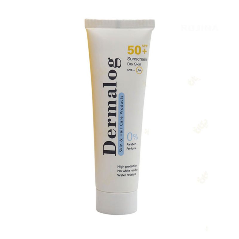 کرم ضد آفتاب و ضد لک SPF50+ درمالوگ مناسب پوست خشک