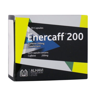 کپسول کافئین انرکاف 200 میلی گرم الحاوی 30 عدد Alhavi Enercaff 200 mg 30 Caps