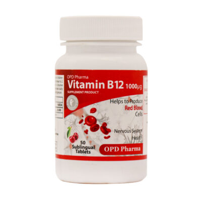 قرص زیرزبانی ویتامین B12 1000 میکروگرم او پی دی فارما 50 عدد