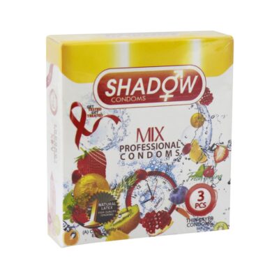 کاندوم شادو مدل Mix بسته 3 عددی Shadow Mix Condom 3 Pcs