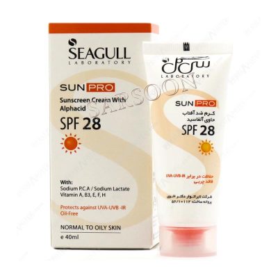 ضد آفتاب فاقد چربی SPF28 سی گل مناسب پوست های چرب و معمولی ۴۰ میلی لیتر