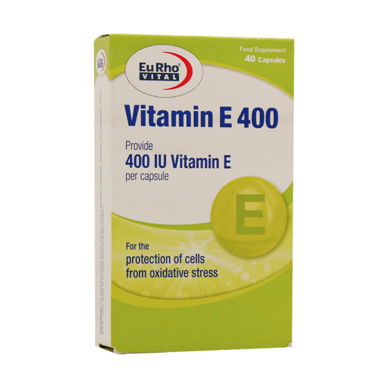 کپسول ژلاتینی ویتامین E 400 واحد یوروویتال Eurho Vital Vitamin E 400 IU Capsules