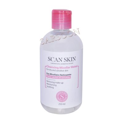 محلول پاک کننده آرایش اسکن اسکین مخصوص پوست خشک و حساس 250 میلی لیتر