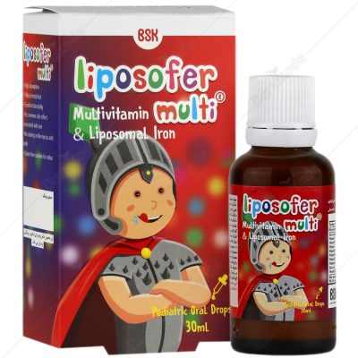 قطره خوراکی آهن لیپوزوفر مولتی بی اس کی 30 میلی لیتر BSK Liposofer Multi Oral Drops 30 ml