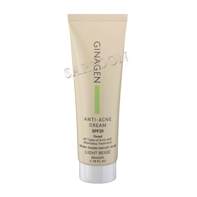 کرم ضد جوش ژیناژن SPF20 رنگی 35 میل ا Ginagen Anti Acne Cream SPF20 Tinted 35ml