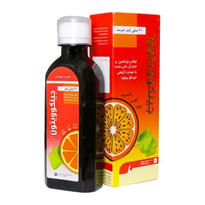 شربت مولتی ویتامین جینکوویتون رها فارما 200 میلی لیتر Raha Pharma Ginkgoviton Syrup 200 ml