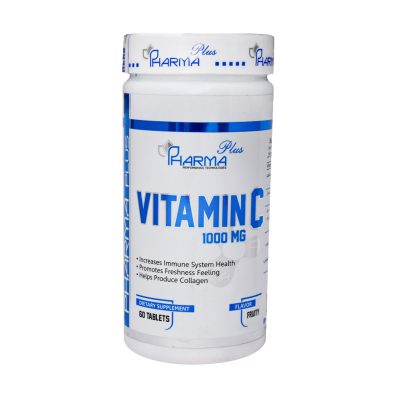 قرص ویتامین C 1000 میلی گرم فارما پلاس 60 عدد Pharma Plus Vitamin C 1000MG