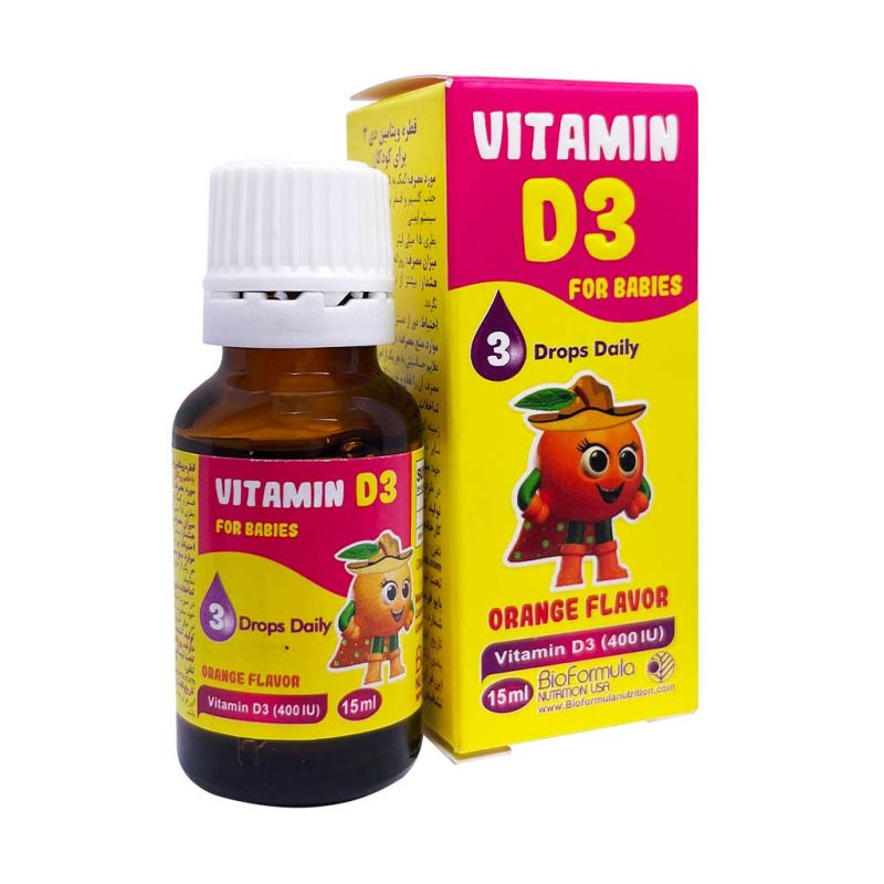 قطره ویتامین د3 برای کودکان بایو فرمولا 15 میلی لیتر Bioformula Nutrition Usa Vitamin D3 Drops 15 ml