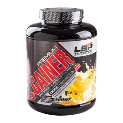 پودر گینر پرمیوم ال اس پی نوتریشن 2 کیلوگرم موزی Lsp Permium Gainer 2 kg