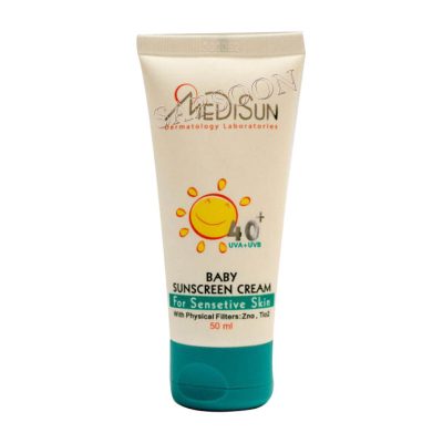 کرم ضد آفتاب کودک مدیسان +SPF۴۰ مناسب پوست حساس ۵۰ میلی لیتر