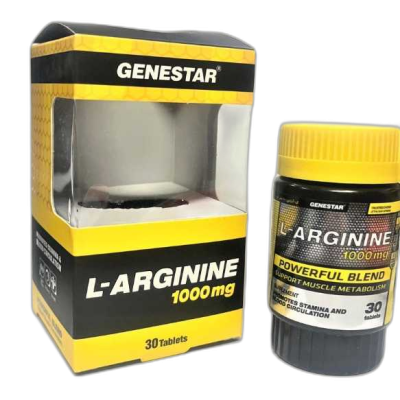 قرص ال آرژنین ۱۰۰۰ میلی گرم ژن استار 30 عددی Genestar L-Arginine ۱۰۰۰ mg