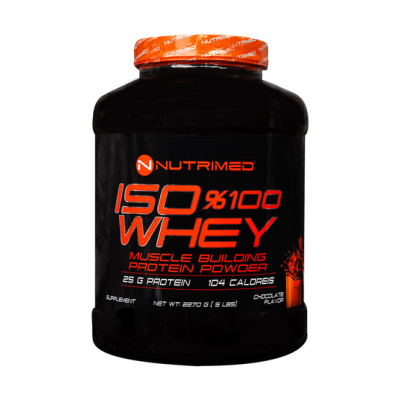 پودر ایزو وی 100 درصد نوتریمد 2270 گرم وانیلی Nutrimed Iso Whey 100 Power 2270 g