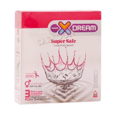 کاندوم بسیار ایمن ایکس دریم مدل Super Safe بسته ۳ عددی