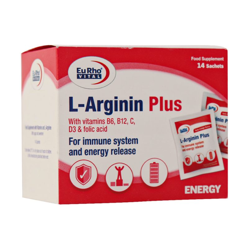 ساشه ال آرژنین پلاس یوروویتال ۱۴ عدد Eurhovital L Arginin Plus ۱۴ Sachets