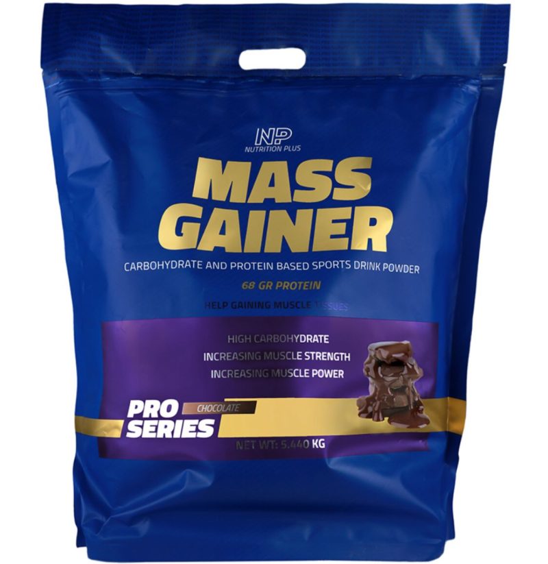 پودر مس گینر 5.44 کیلوگرم نوتریشن پلاس دبل چاکلت Mass Gainer 5.44 Kg Nutrition Plus