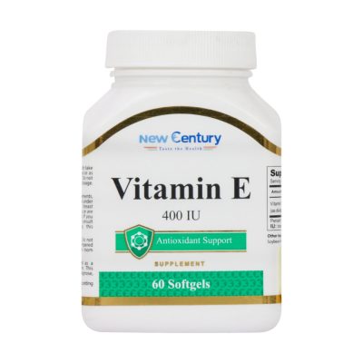 سافت ژل ویتامین E ۴۰۰ واحد نیوسنتری ۶۰ عدد New Century Vitamin E ۴۰۰ IU ۶۰ Softgels