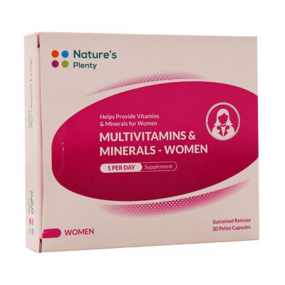 کپسول مولتی ویتامین و مینرال بانوان نیچرز پلنتی 30 عدد Natures Plenty Multivitamin and Mineral For Women 30 Capsules