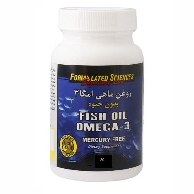 کپسول روغن ماهی امگا 3 فرمولیتد ساینسز بدون جیوه 30 عددی formalated Sciences Omega 3 Fish Oil Soft Gels 30