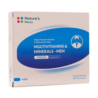 کپسول مولتی ویتامین و مینرال آقایان نیچرز پلنتی 30 عدد Natures Plenty Multivitamins And Minerals For MEN 30 Pellet Capsules